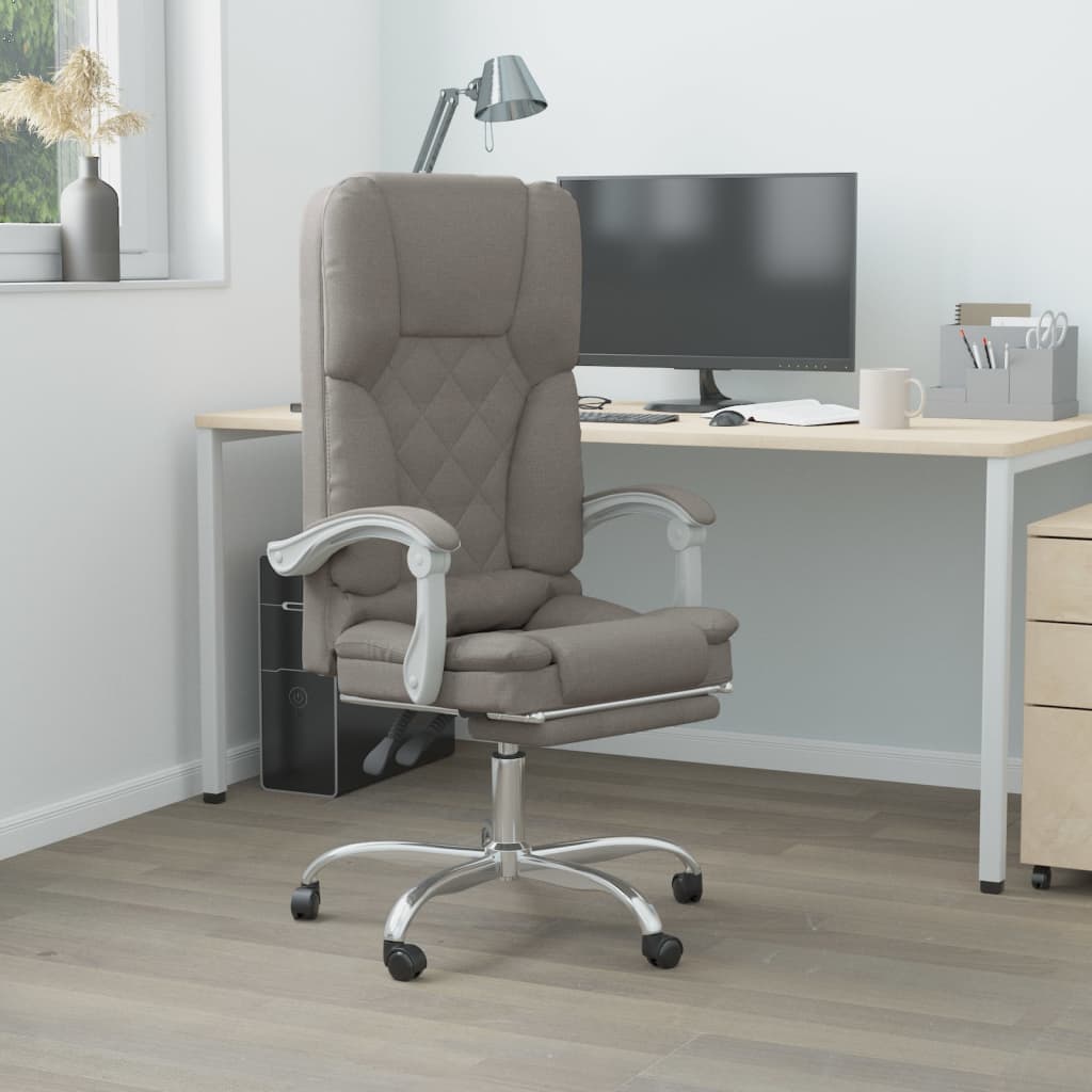 Fauteuil de massage inclinable de bureau Taupe Tissu - Xios Store SNC