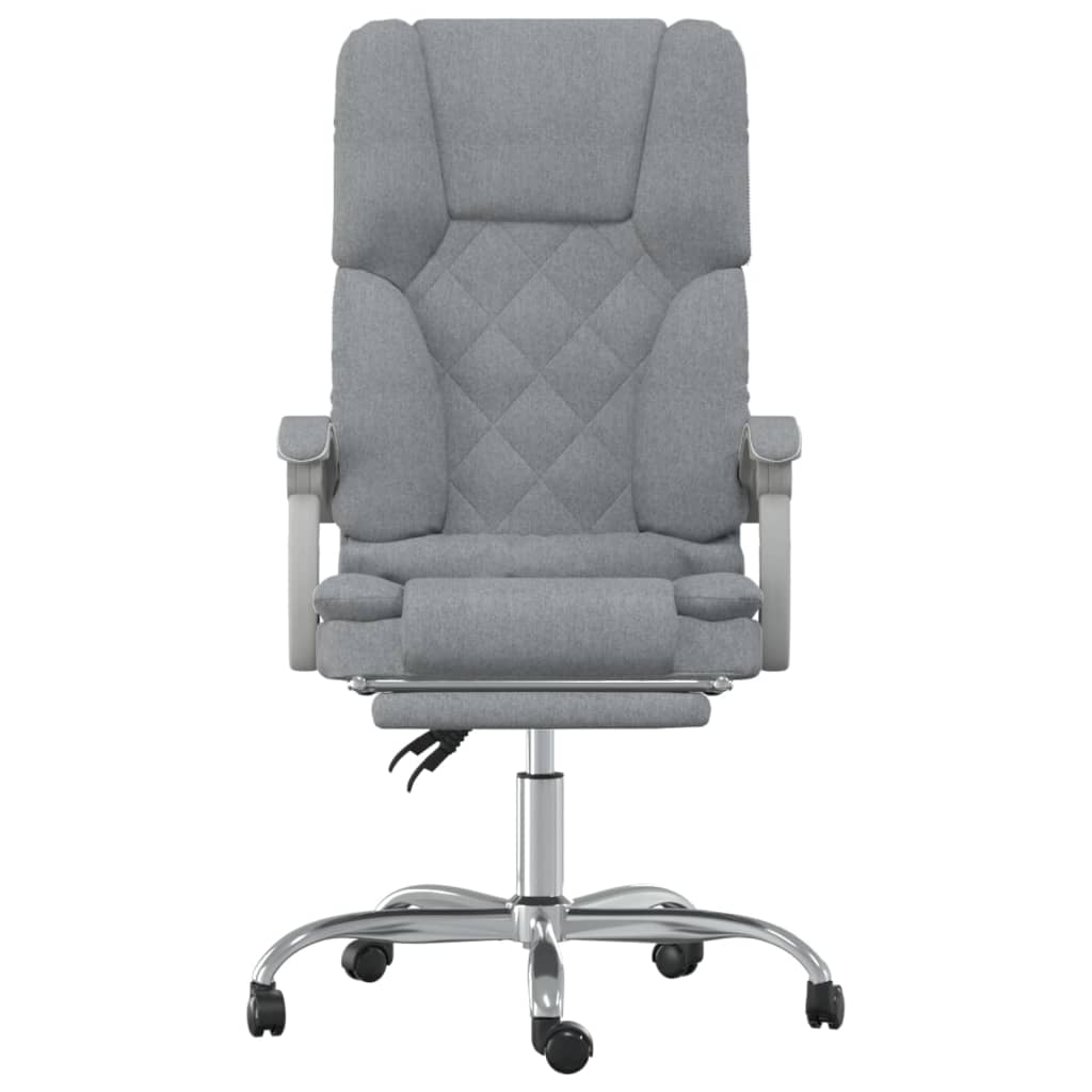 Fauteuil de massage inclinable de bureau Gris clair Tissu - Xios Store SNC