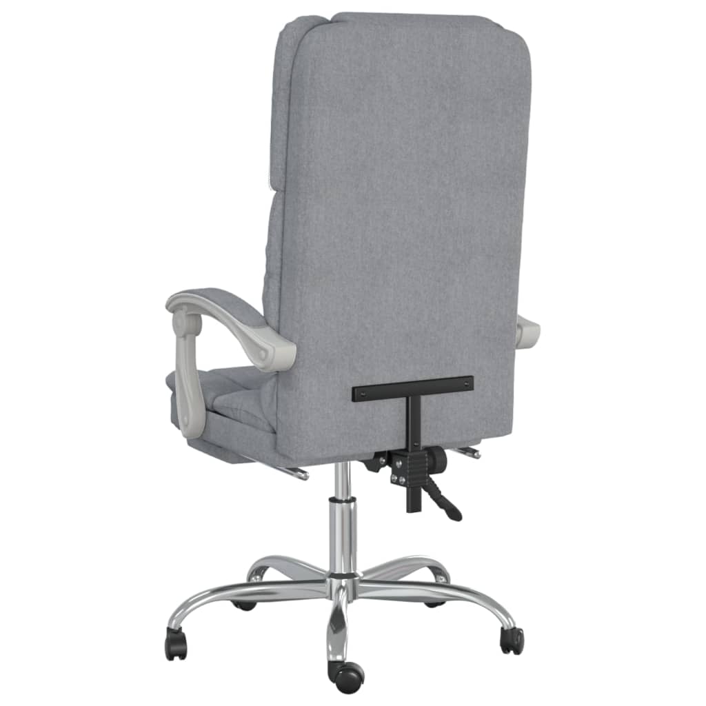 Fauteuil de massage inclinable de bureau Gris clair Tissu - Xios Store SNC