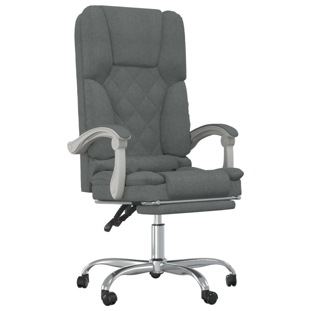 Fauteuil de massage inclinable de bureau Gris foncé Tissu - Xios Store SNC