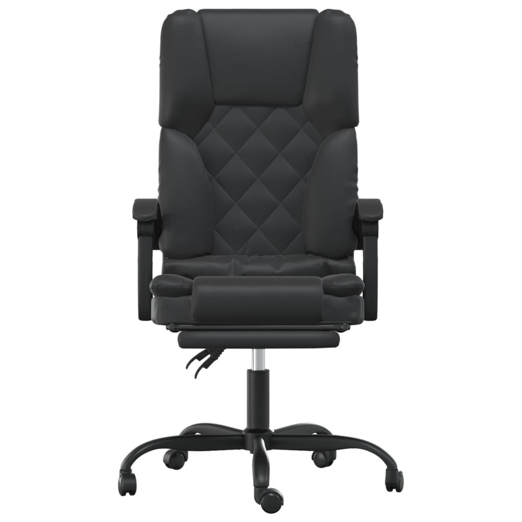 Fauteuil de massage inclinable de bureau Noir Similicuir - Xios Store SNC