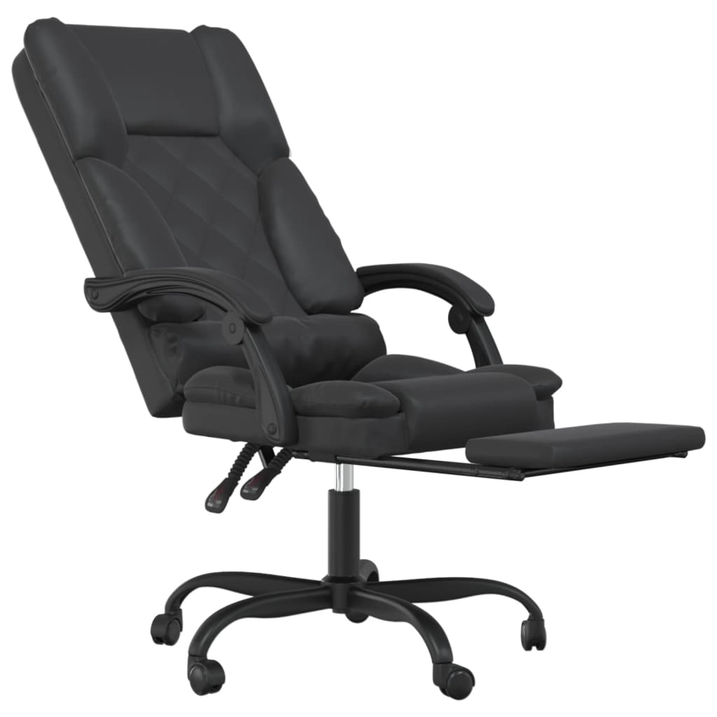 Fauteuil de massage inclinable de bureau Noir Similicuir - Xios Store SNC