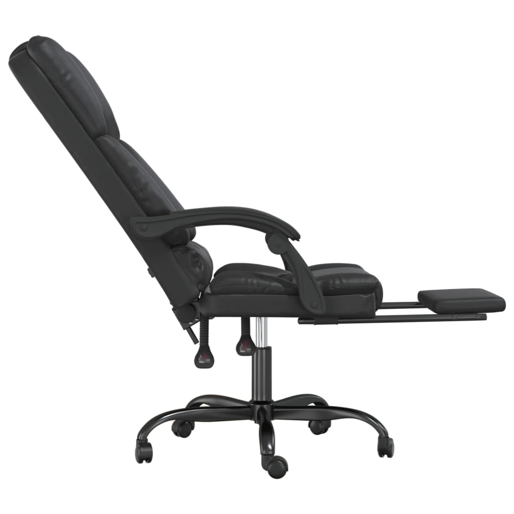 Fauteuil de massage inclinable de bureau Noir Similicuir - Xios Store SNC