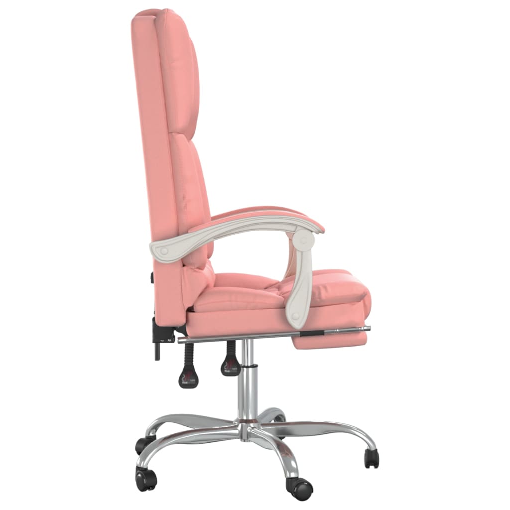 Fauteuil de massage inclinable de bureau Rose Similicuir - Xios Store SNC