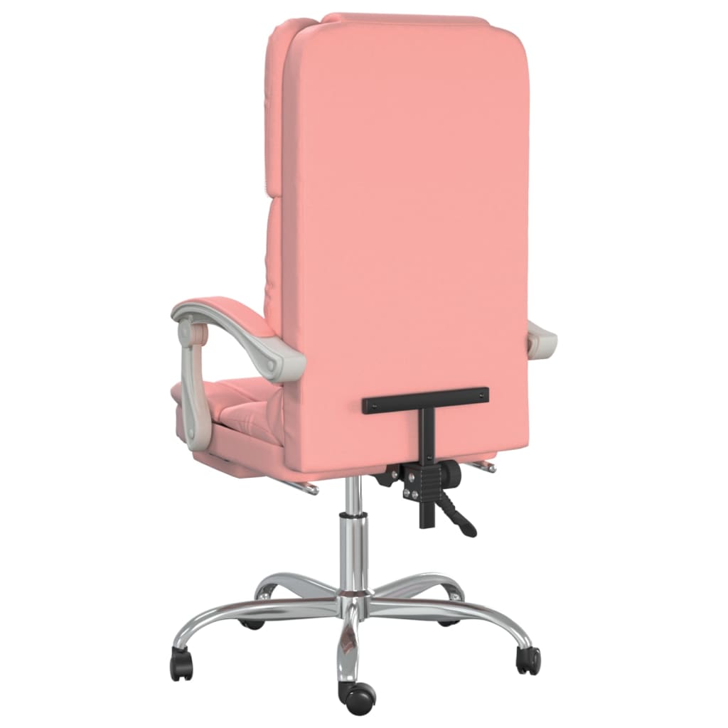 Fauteuil de massage inclinable de bureau Rose Similicuir - Xios Store SNC