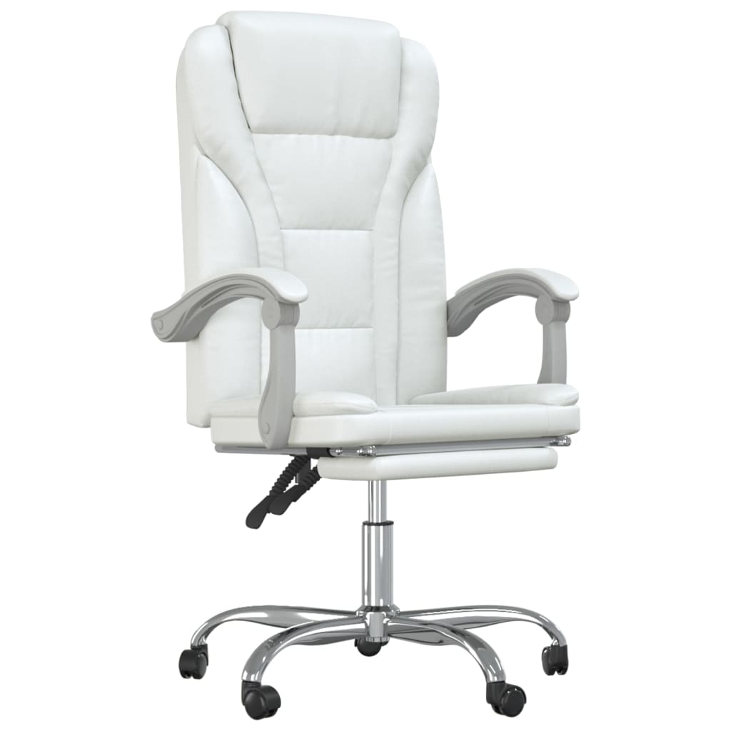 Fauteuil inclinable de bureau Blanc Similicuir - Xios Store SNC