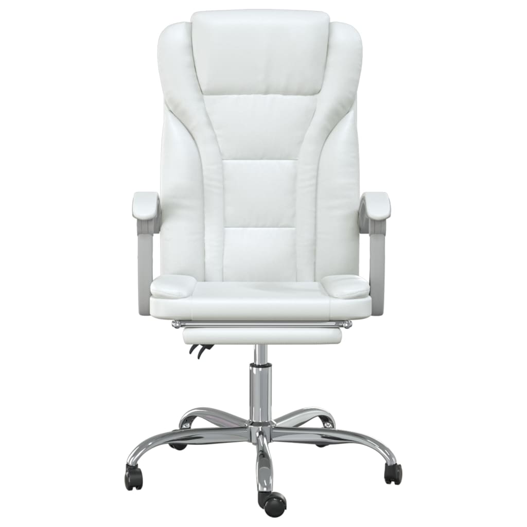 Fauteuil inclinable de bureau Blanc Similicuir - Xios Store SNC