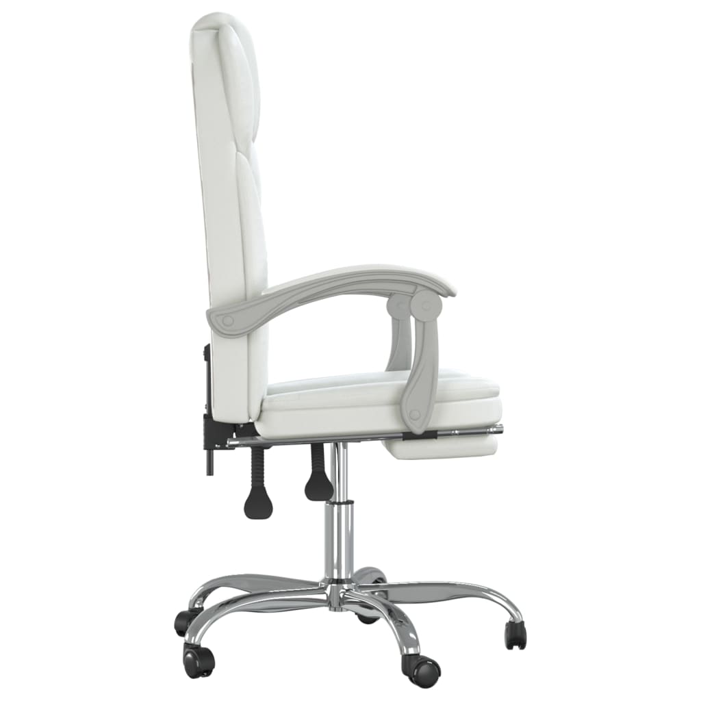 Fauteuil inclinable de bureau Blanc Similicuir - Xios Store SNC