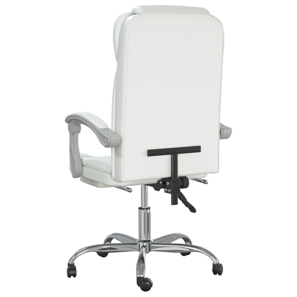 Fauteuil inclinable de bureau Blanc Similicuir - Xios Store SNC