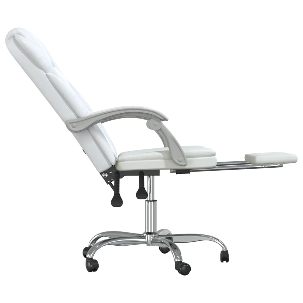 Fauteuil inclinable de bureau Blanc Similicuir - Xios Store SNC