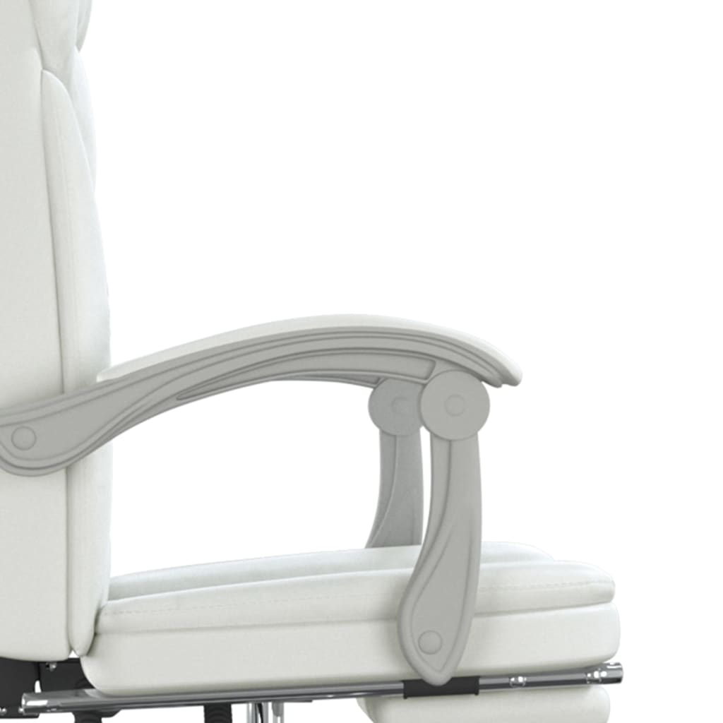 Fauteuil inclinable de bureau Blanc Similicuir - Xios Store SNC