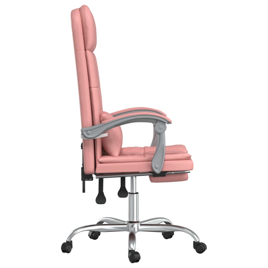 Fauteuil de massage inclinable de bureau Rose Similicuir - Xios Store SNC