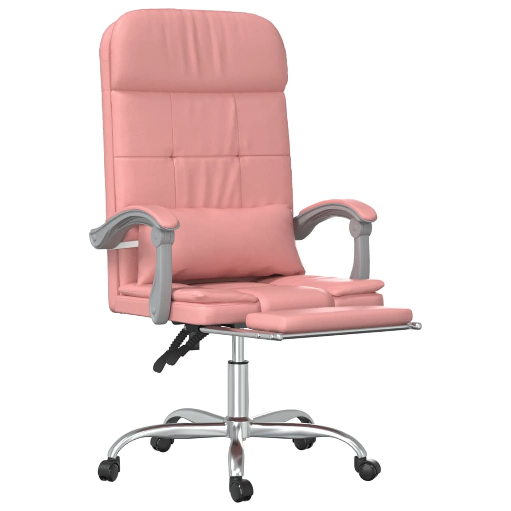 Fauteuil de massage inclinable de bureau Rose Similicuir - Xios Store SNC