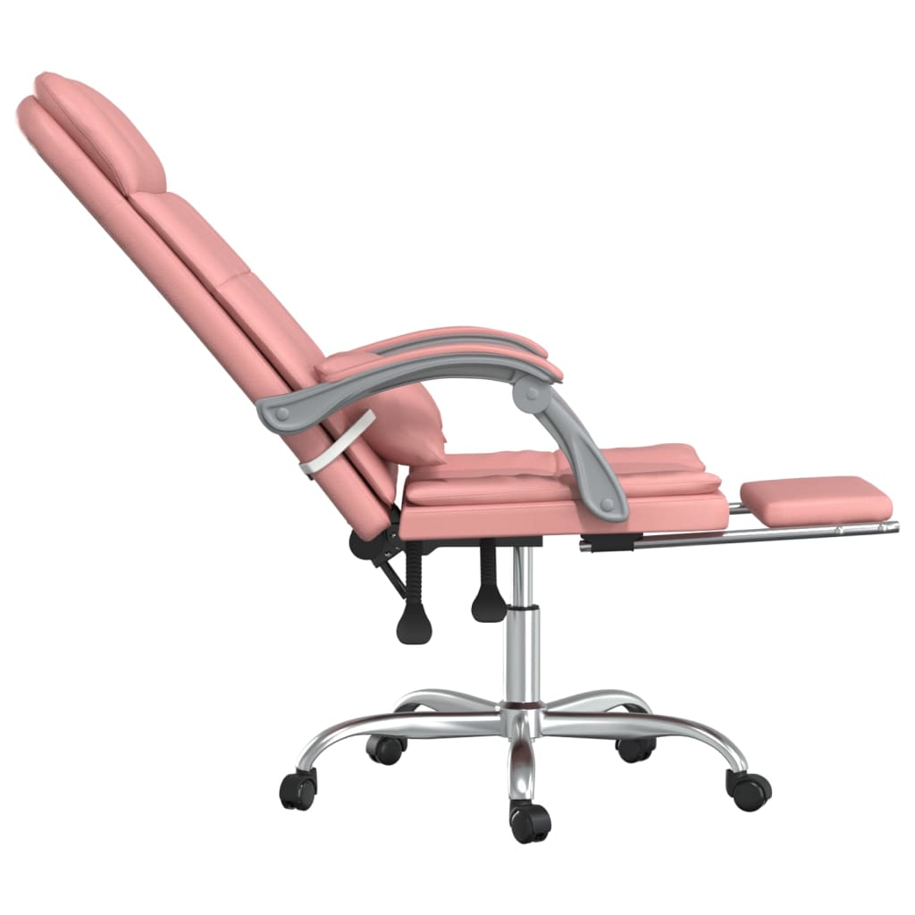 Fauteuil de massage inclinable de bureau Rose Similicuir - Xios Store SNC