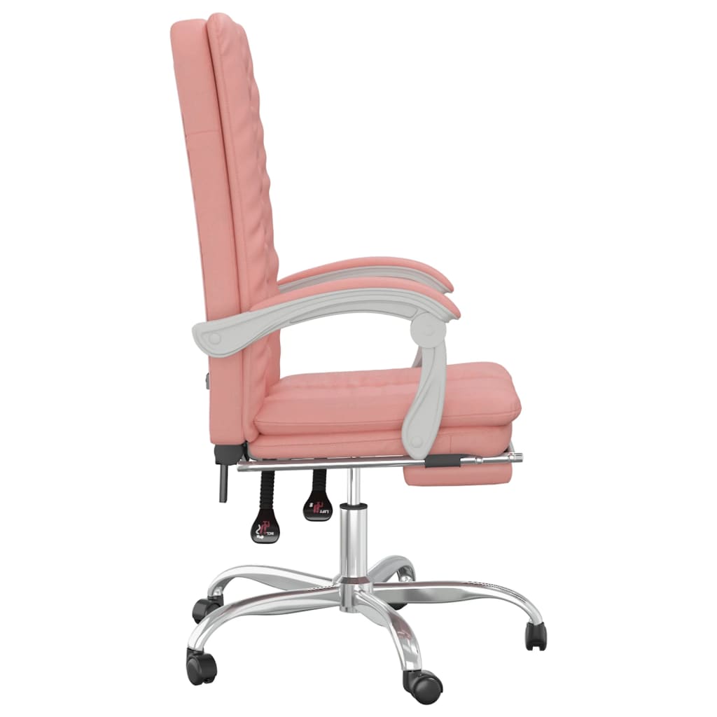 Fauteuil inclinable de bureau Rose Similicuir - Xios Store SNC