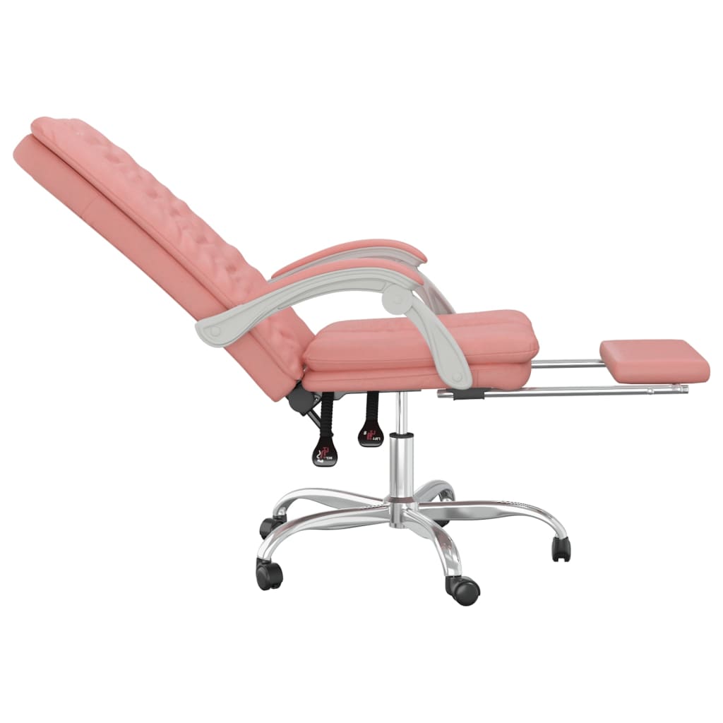 Fauteuil inclinable de bureau Rose Similicuir - Xios Store SNC