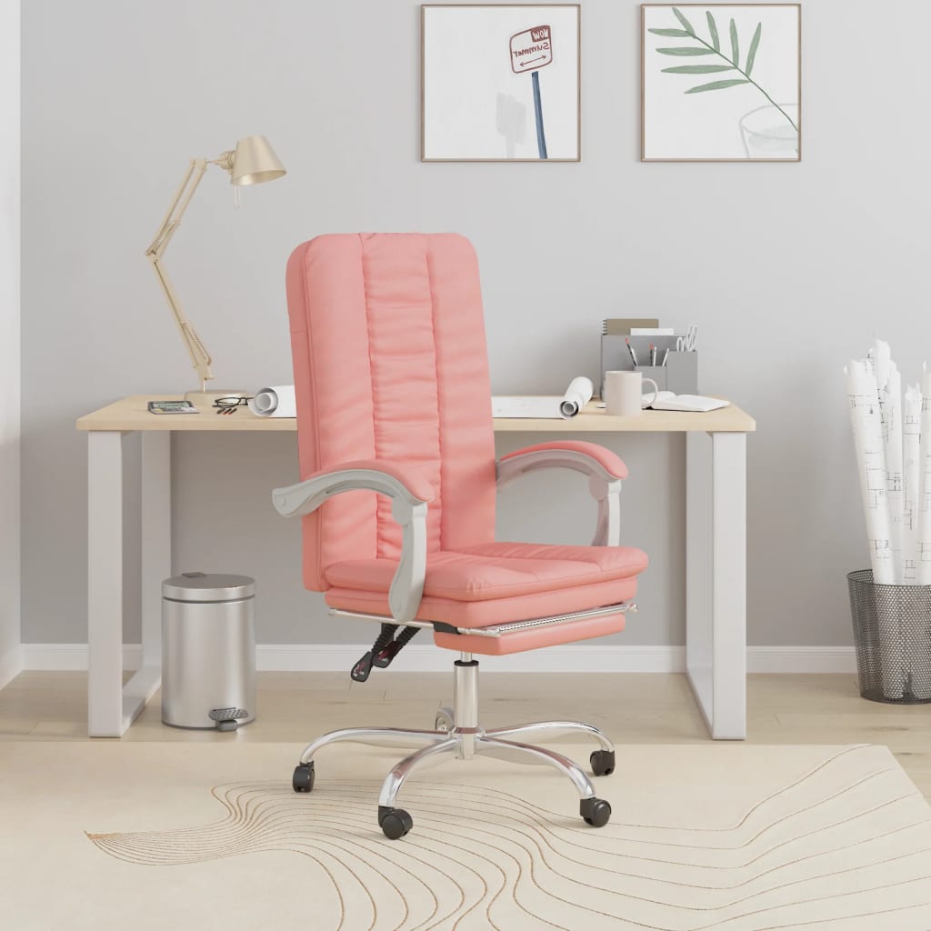 Fauteuil inclinable de bureau Rose Similicuir - Xios Store SNC