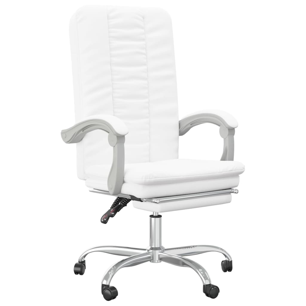 Fauteuil inclinable de bureau Blanc Similicuir - Xios Store SNC