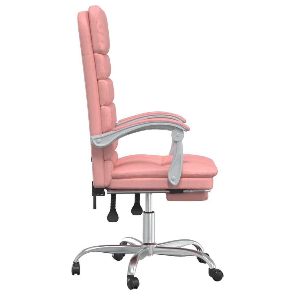 Fauteuil de massage inclinable de bureau Rose Similicuir - Xios Store SNC