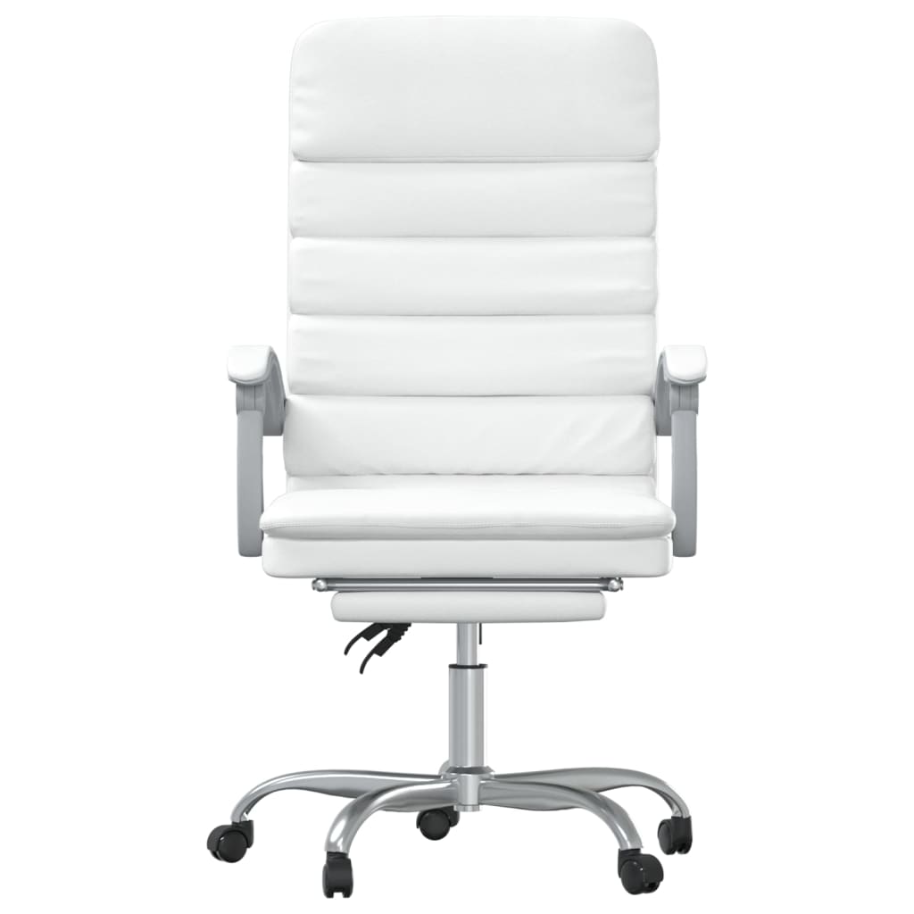 Fauteuil de massage inclinable de bureau Blanc Similicuir - Xios Store SNC