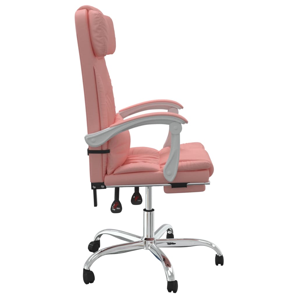 Fauteuil inclinable de bureau Rose Similicuir - Xios Store SNC