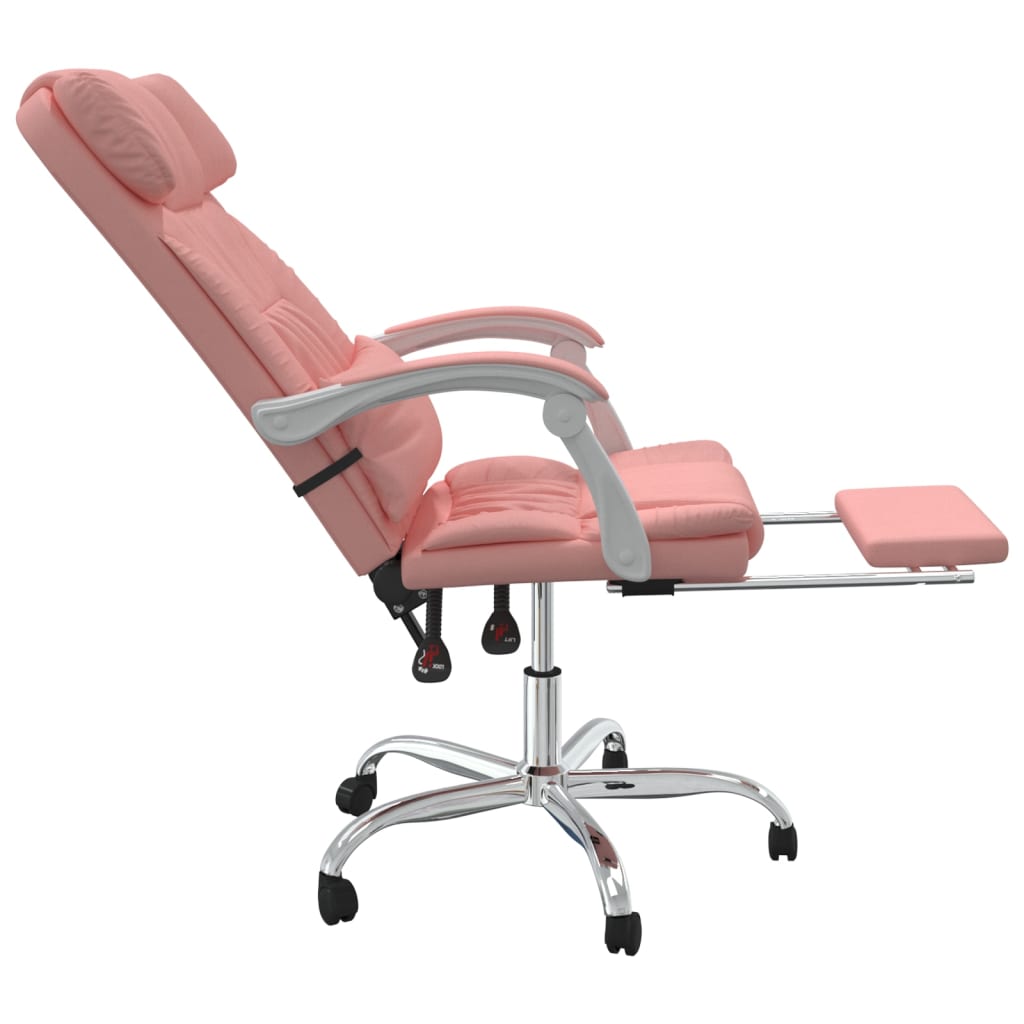 Fauteuil inclinable de bureau Rose Similicuir - Xios Store SNC