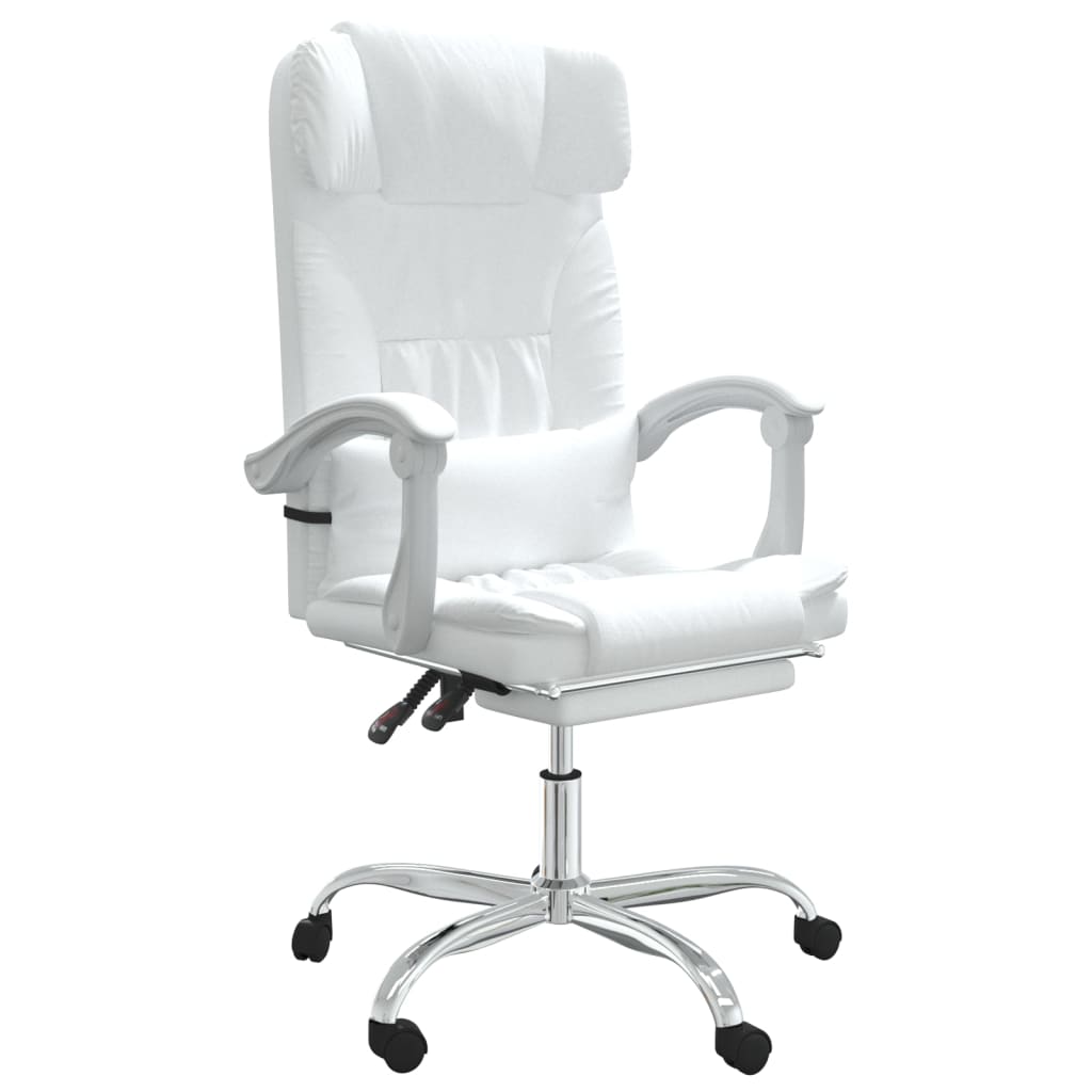 Fauteuil inclinable de bureau Blanc Similicuir - Xios Store SNC