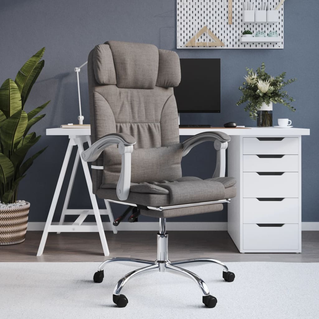 Fauteuil de massage inclinable de bureau Taupe Tissu - Xios Store SNC