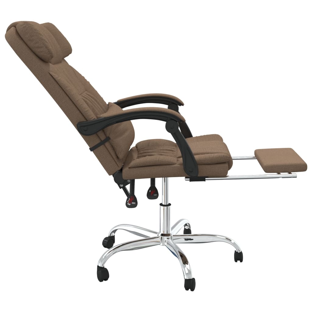 Fauteuil de massage inclinable de bureau Marron Tissu - Xios Store SNC