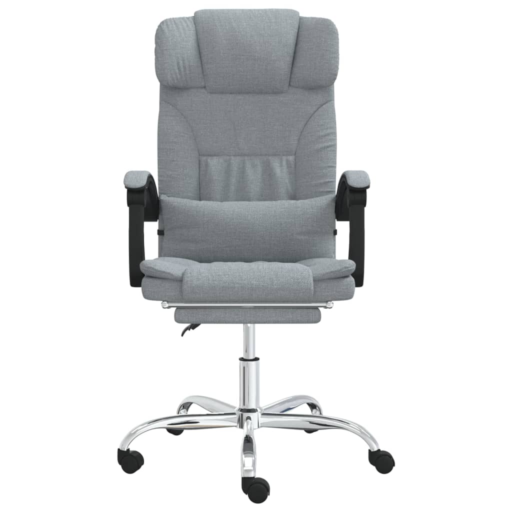 Fauteuil de massage inclinable de bureau Gris clair Tissu - Xios Store SNC