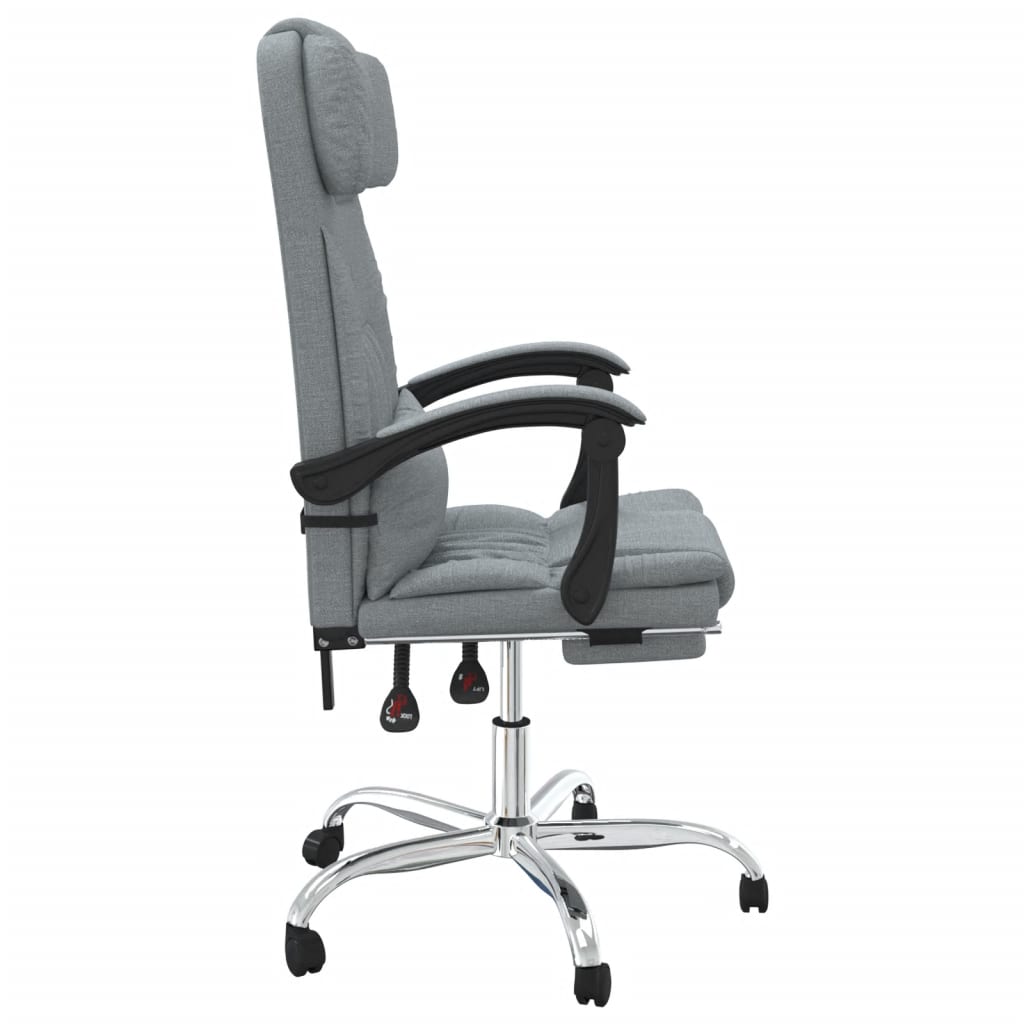 Fauteuil de massage inclinable de bureau Gris clair Tissu - Xios Store SNC