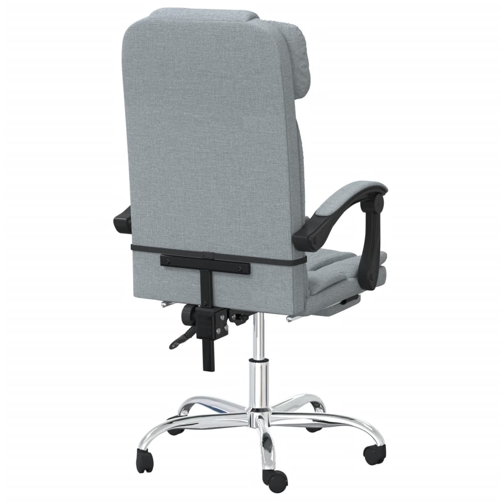 Fauteuil de massage inclinable de bureau Gris clair Tissu - Xios Store SNC