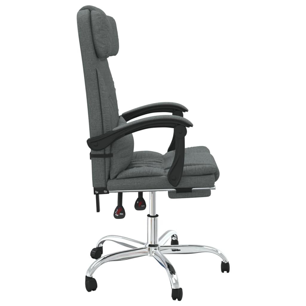 Fauteuil de massage inclinable de bureau Gris foncé Tissu - Xios Store SNC