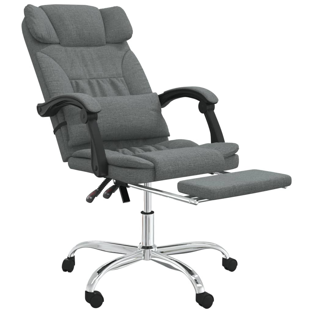 Fauteuil de massage inclinable de bureau Gris foncé Tissu - Xios Store SNC