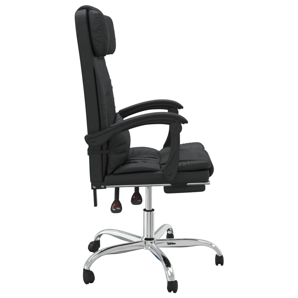 Fauteuil de massage inclinable de bureau Noir Similicuir Chaises de bureau vidaXL   