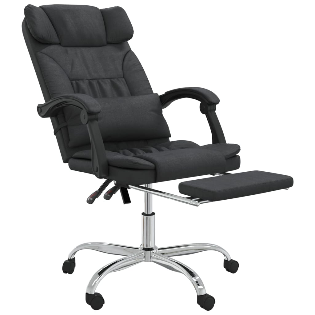 Fauteuil de massage inclinable de bureau Noir Similicuir Chaises de bureau vidaXL   