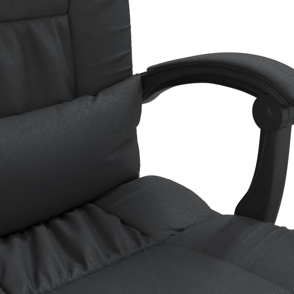 Fauteuil de massage inclinable de bureau Noir Similicuir Chaises de bureau vidaXL   