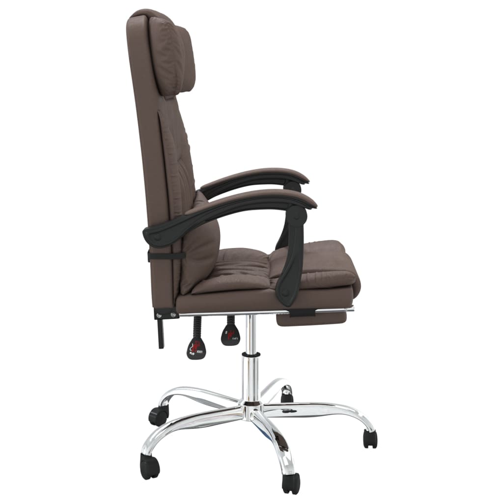 Fauteuil de massage inclinable de bureau Marron Similicuir - Xios Store SNC