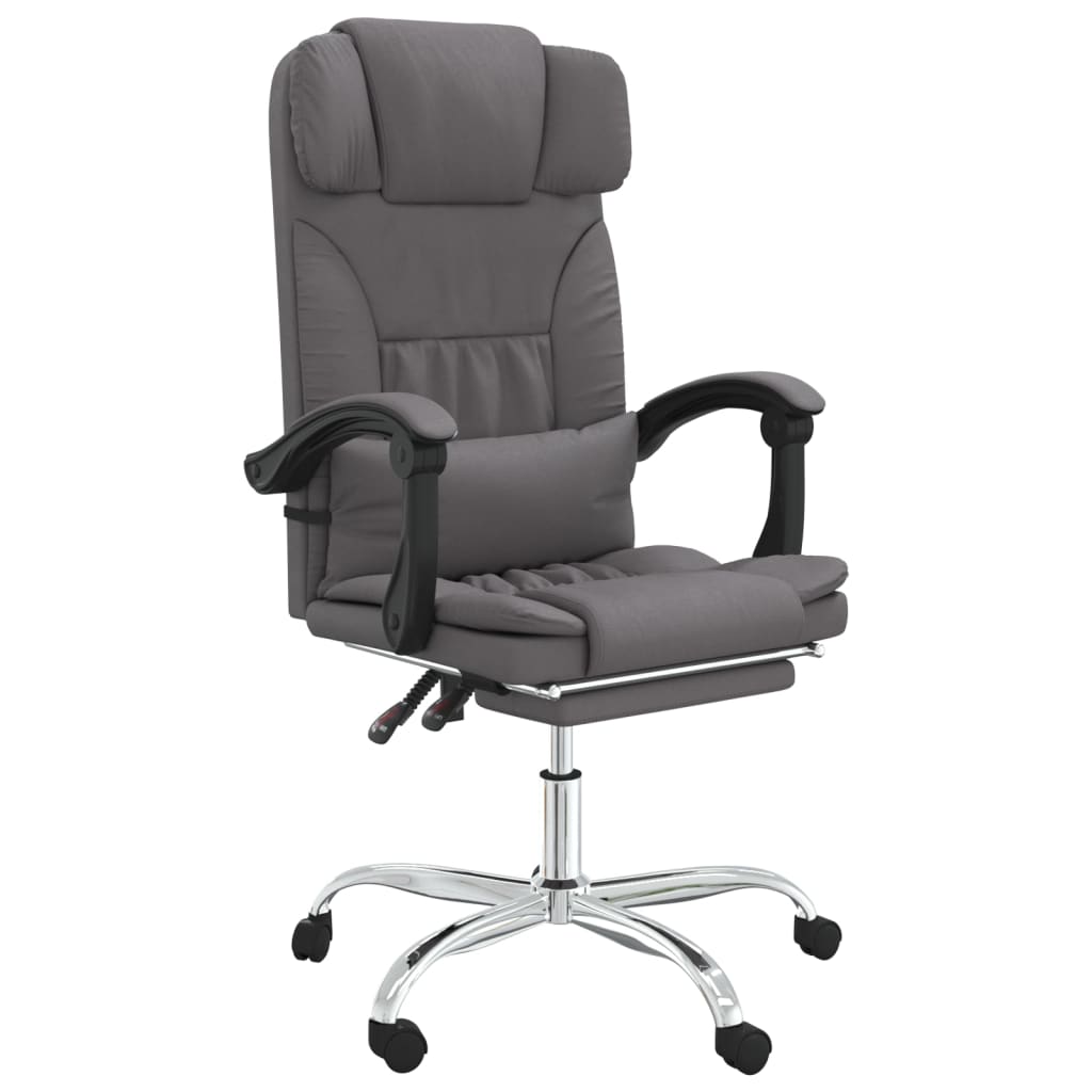 Fauteuil de massage inclinable de bureau Gris Similicuir - Xios Store SNC