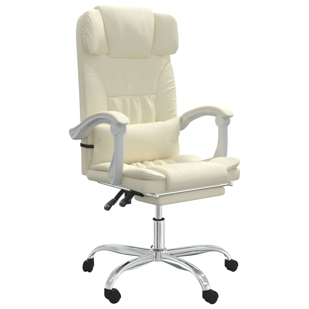 Fauteuil de massage inclinable de bureau Crème Similicuir - Xios Store SNC