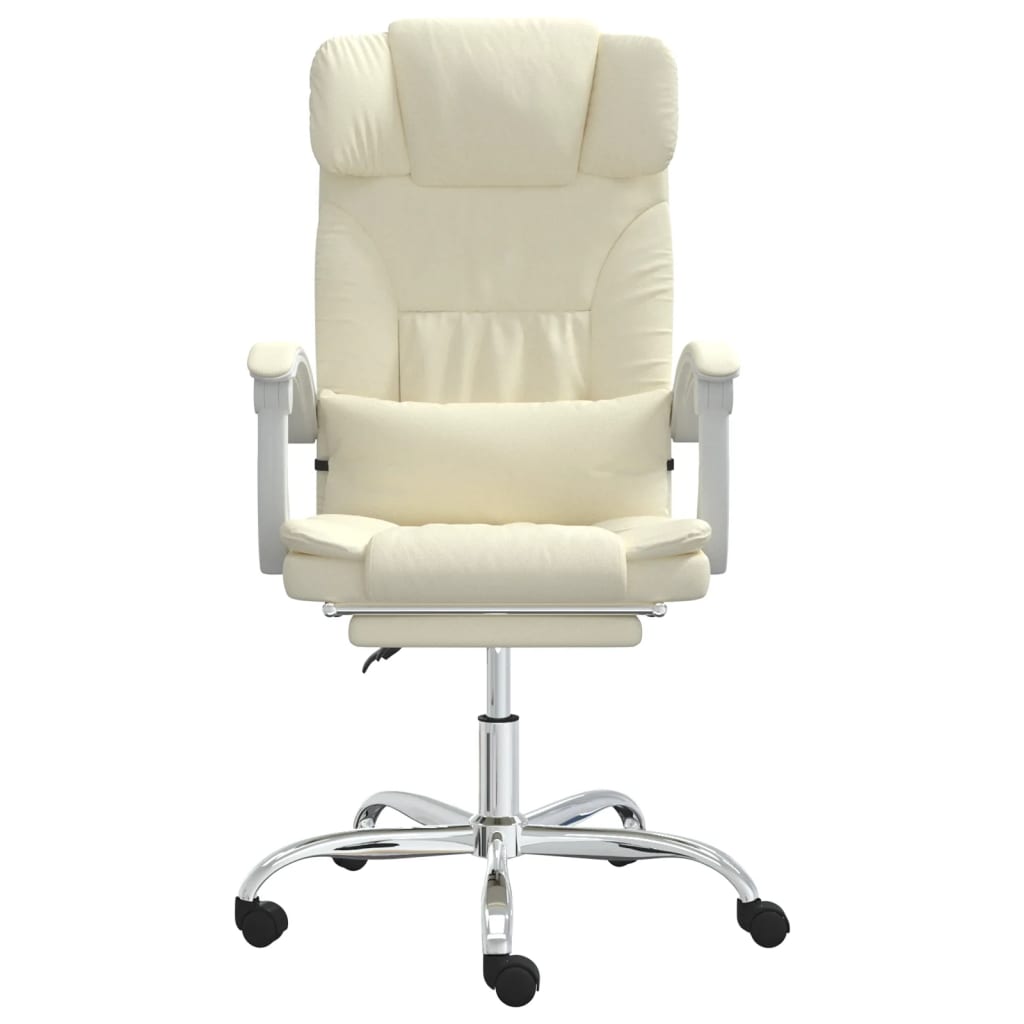 Fauteuil de massage inclinable de bureau Crème Similicuir - Xios Store SNC