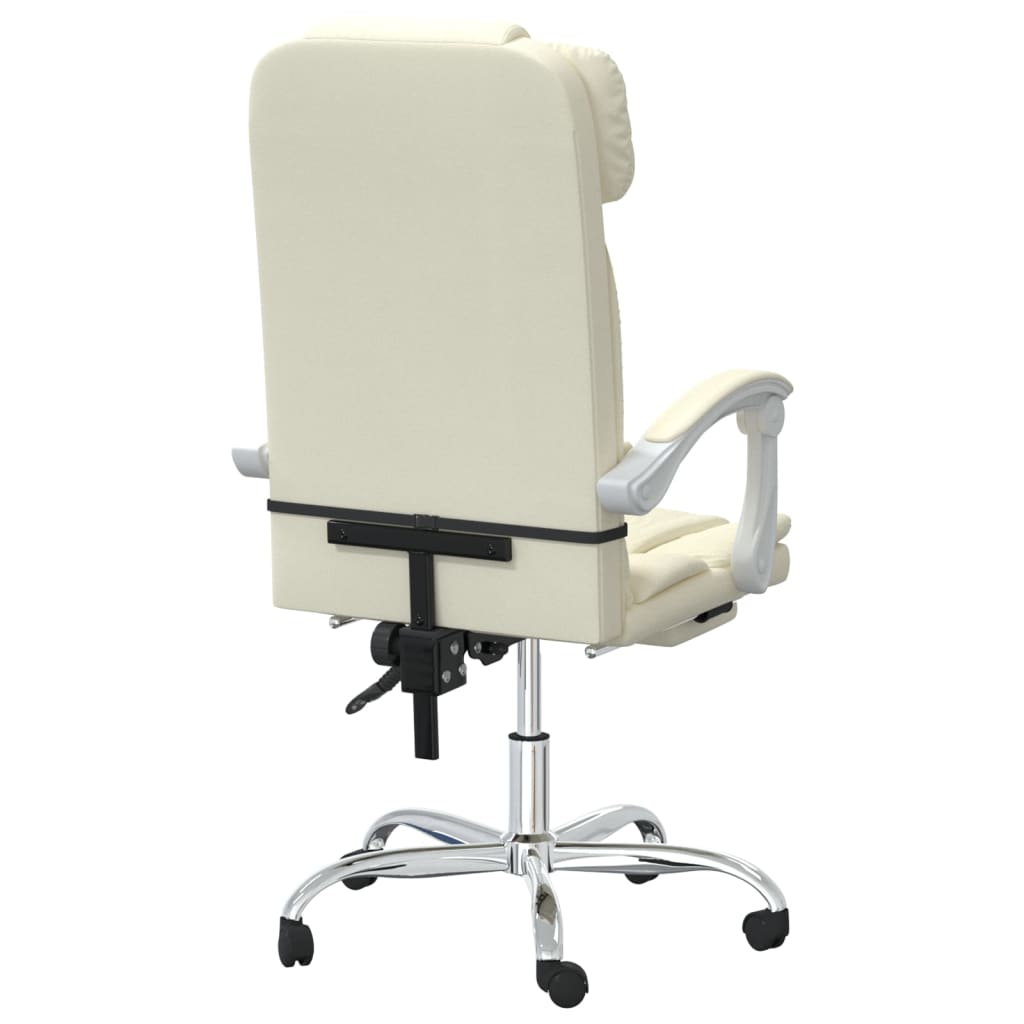 Fauteuil de massage inclinable de bureau Crème Similicuir - Xios Store SNC