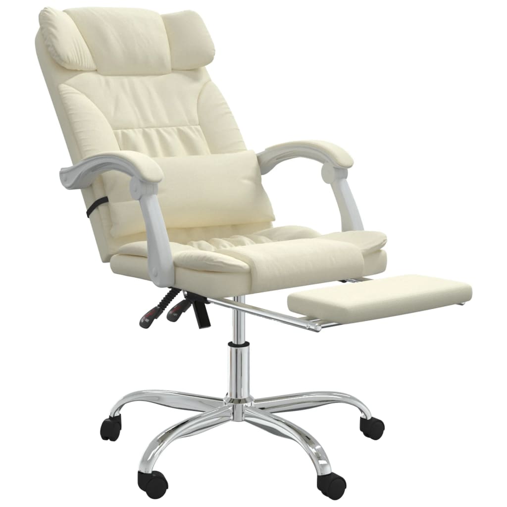 Fauteuil de massage inclinable de bureau Crème Similicuir - Xios Store SNC