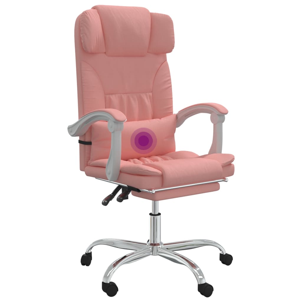 Fauteuil de massage inclinable de bureau Rose Similicuir - Xios Store SNC