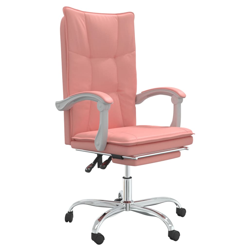 Fauteuil inclinable de bureau Rose Similicuir - Xios Store SNC