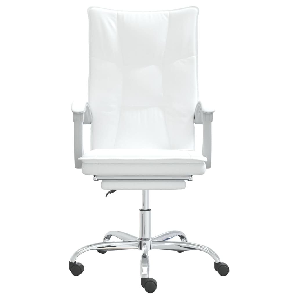 Fauteuil inclinable de bureau Blanc Similicuir - Xios Store SNC