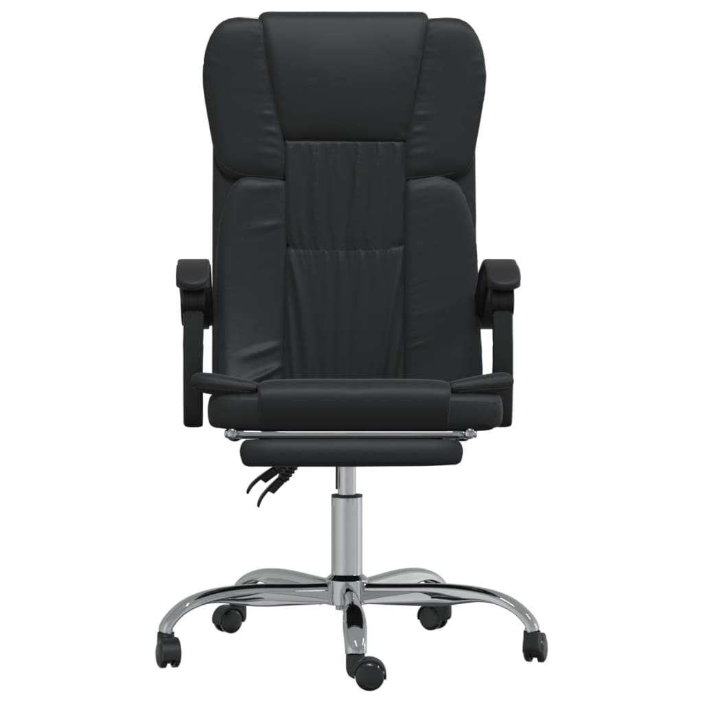 Fauteuil inclinable de bureau noir similicuir - Xios Store SNC