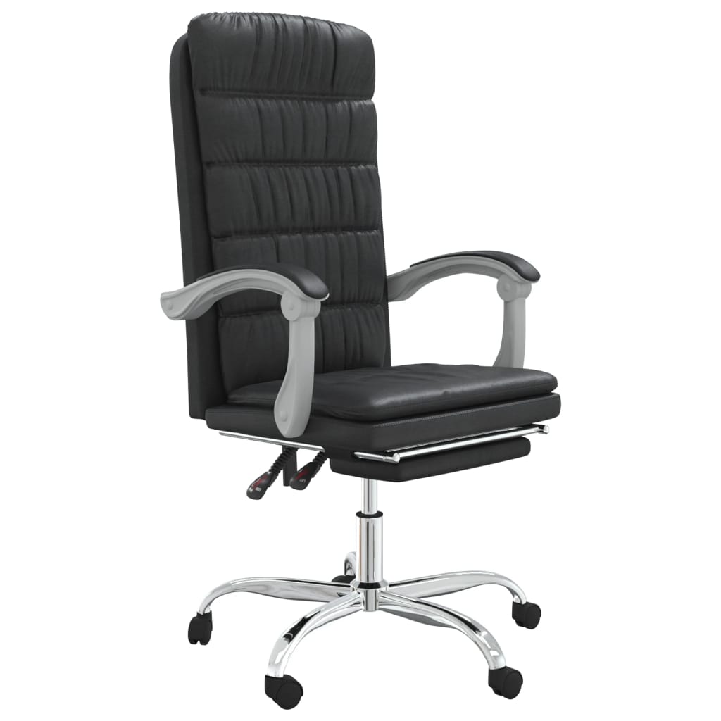 Fauteuil inclinable de bureau noir similicuir - Xios Store SNC