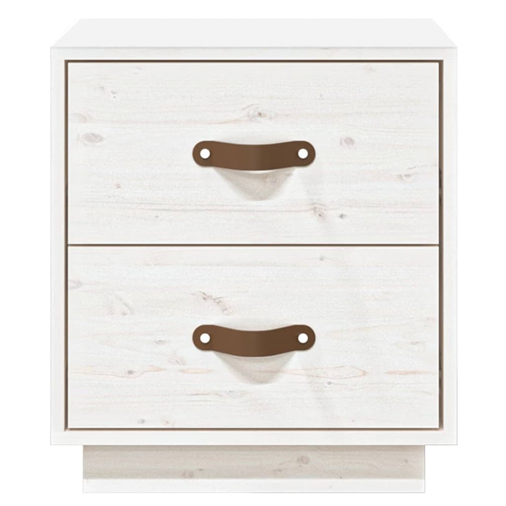 Tables de chevet 2 pcs Blanc 40x34x45 cm Bois de pin massif Tables de chevet vidaXL   