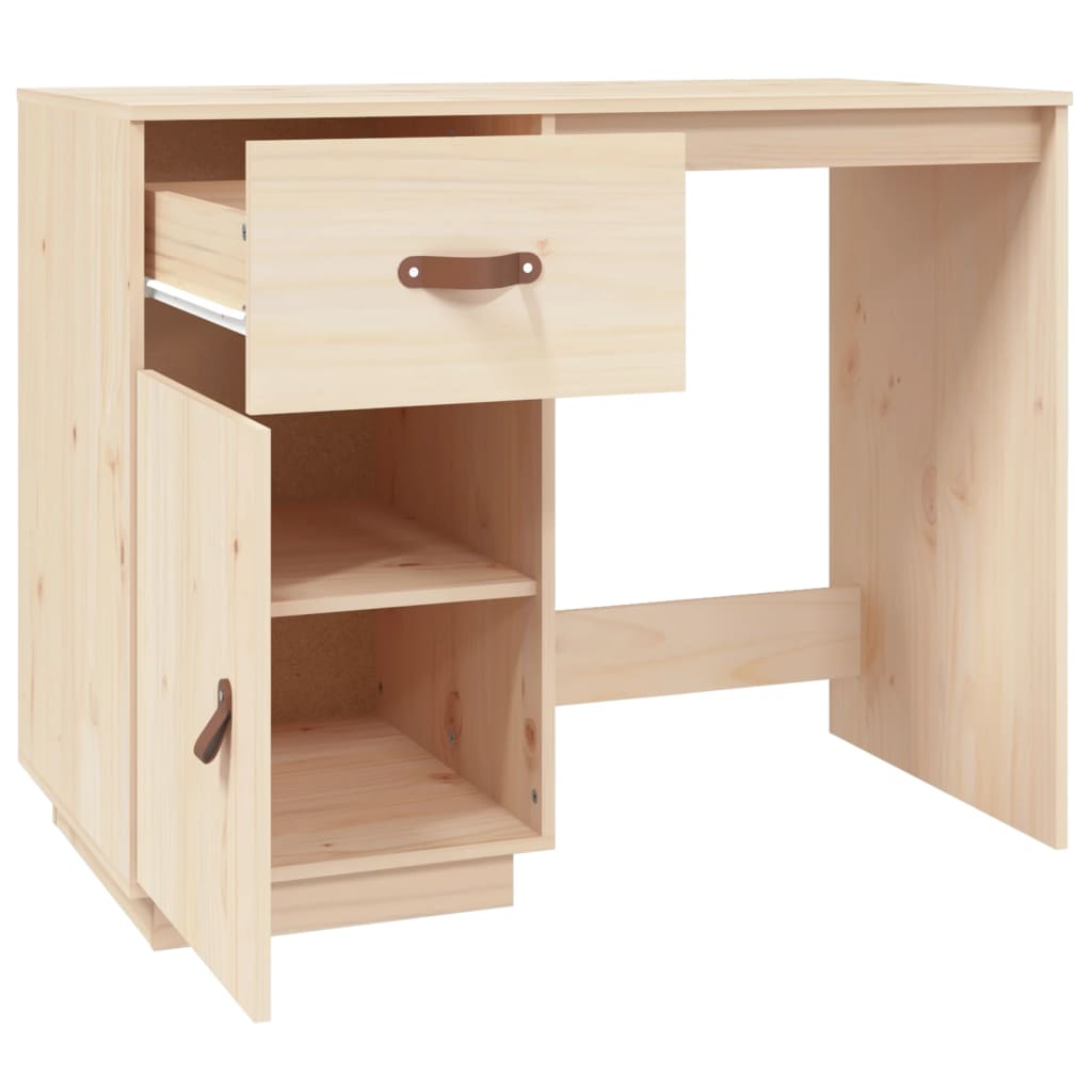 Bureau 95x50x75 cm Bois massif de pin Bureaux vidaXL   